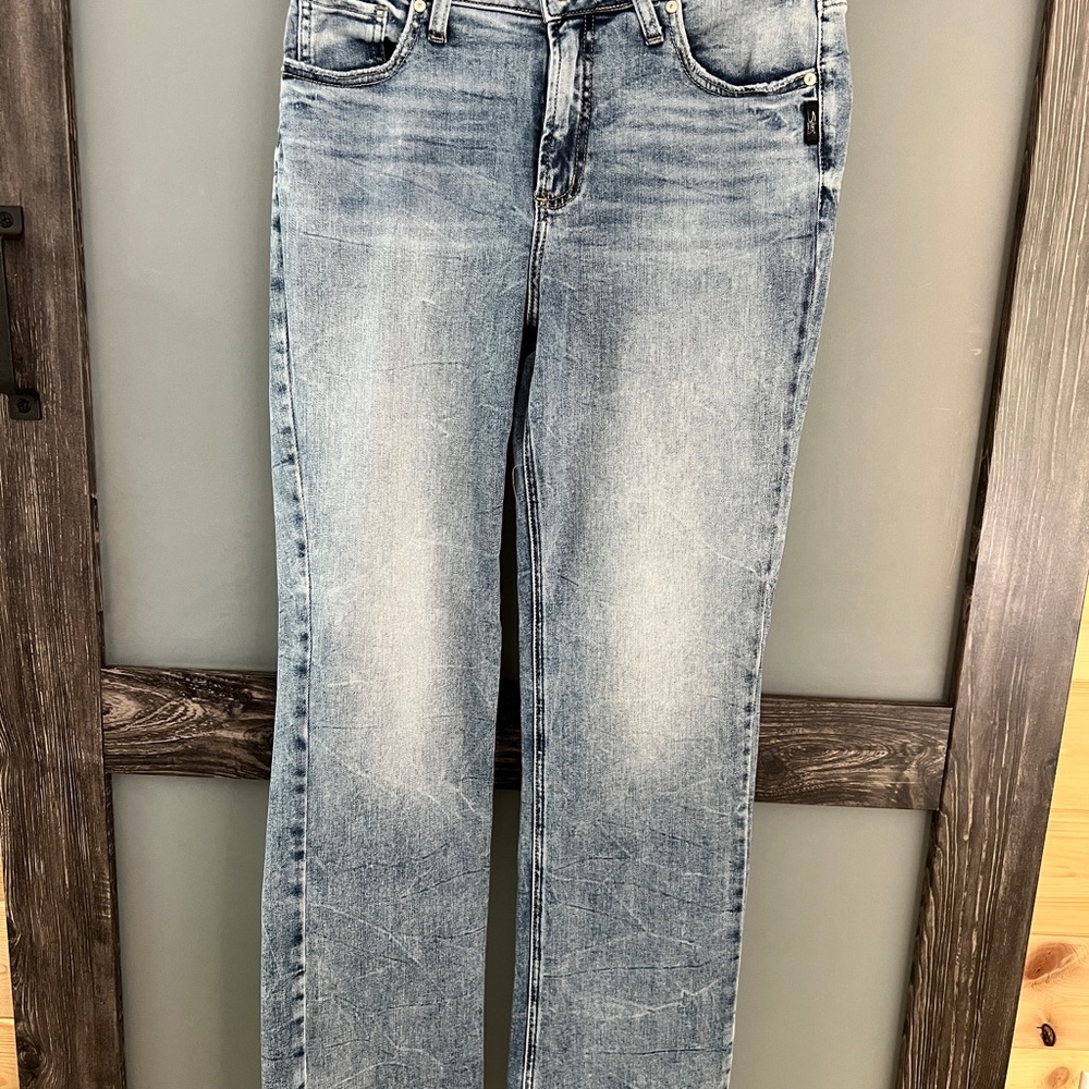 Silver Jeans Light Blue Straight Leg Denim